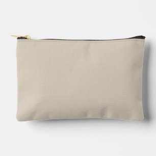 Natural Linen Solid Colour Accessory Pouch