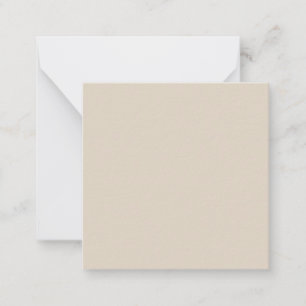 Natural Linen Solid Colour Card