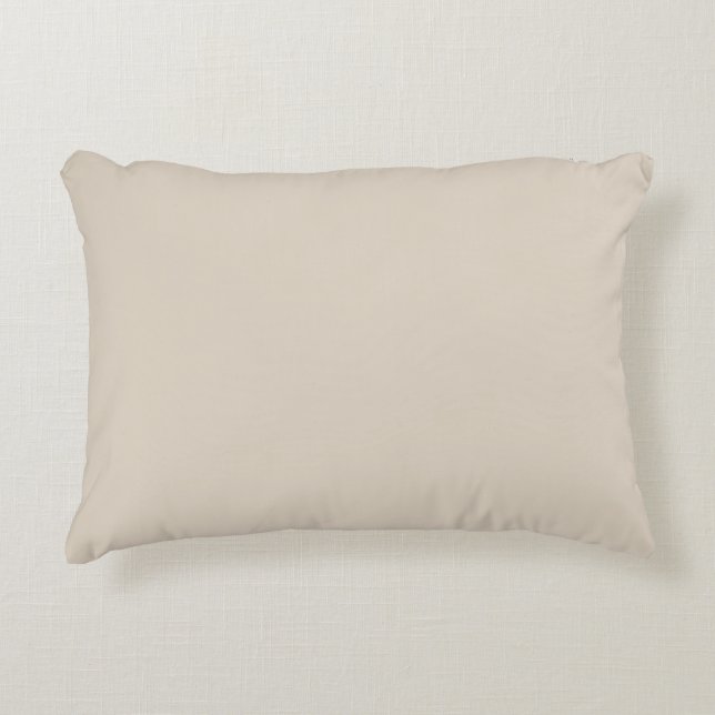 Natural Linen Solid Colour Decorative Cushion (Front)