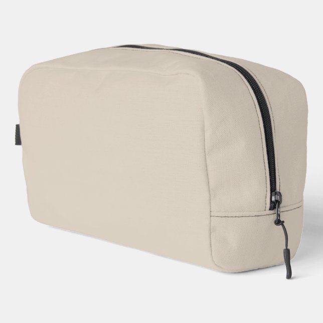 Natural Linen Solid Colour Dopp Kit (Right Corner)