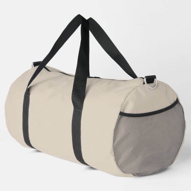 Natural Linen Solid Colour Duffle Bag (Right Corner)