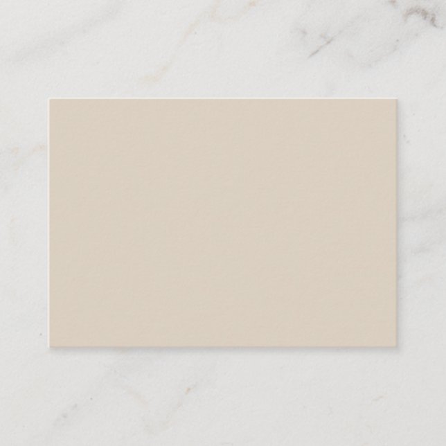 Natural Linen Solid Colour Enclosure Card (Front)
