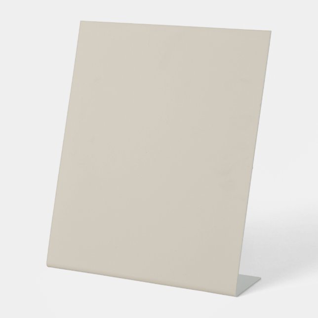 Natural Linen Solid Colour Pedestal Sign (Front)