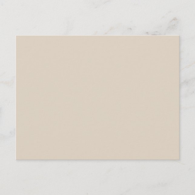 Natural Linen Solid Colour Postcard (Front)