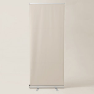 Natural Linen Solid Colour Retractable Banner