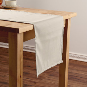 Natural Linen Solid Colour Short Table Runner