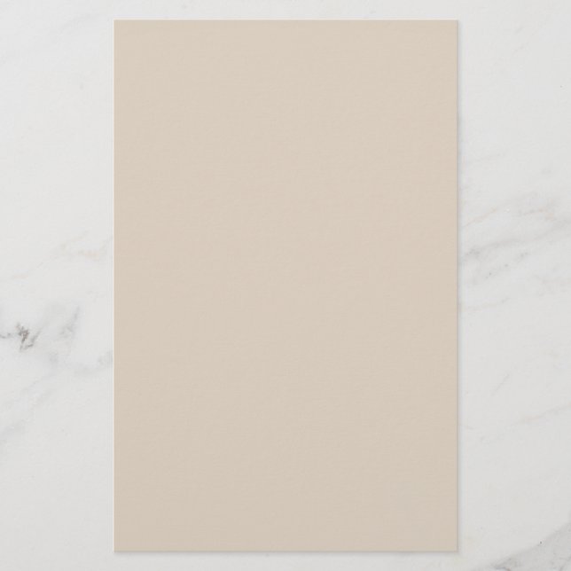 Natural Linen Solid Colour Stationery (Front)