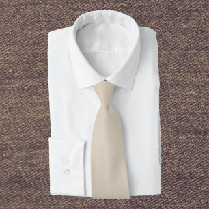 Natural Linen Solid Colour Tie