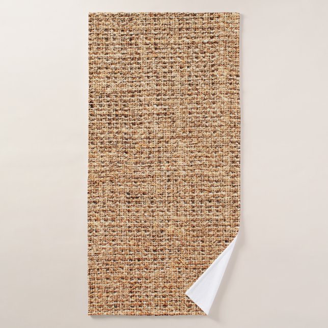 Natural linen texture as background bath towel (Bath Towel)