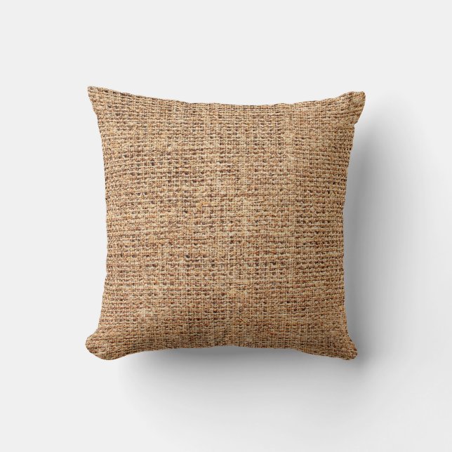 Natural linen texture as background cushion (Front)