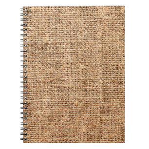 Natural linen texture as background notebook