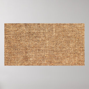 Natural linen texture as background poster