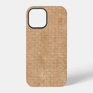 Natural linen texture as backgroundbagging, beige, iPhone 12 case