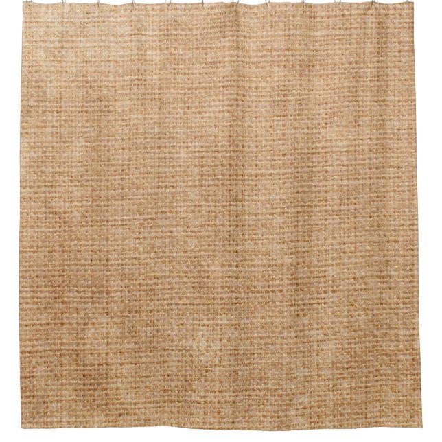 Natural linen texture as backgroundbagging, beige, shower curtain (Front)