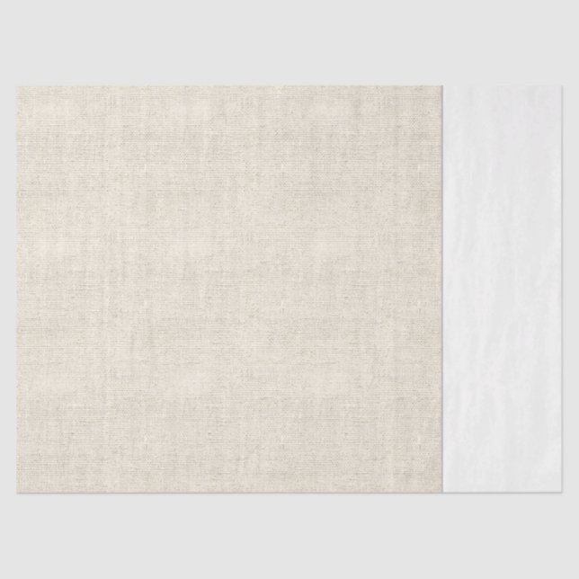 Natural Linen Timeless Two Tone Chic Multi Purpose Tissue Paper (Front)