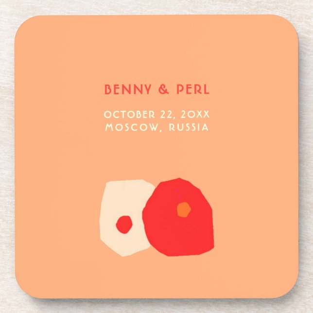 Natural LOVE Hard plastic coaster (Front)