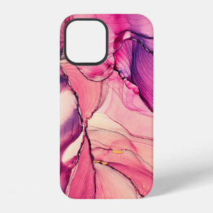 Natural luxury abstract fluid art painting in alco iPhone 12 case