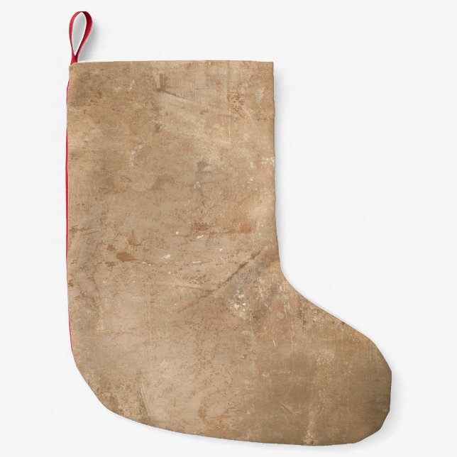 Natural Luxury Marble effect Ancient oriental draw Small Christmas Stocking (Front)