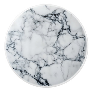 Natural Marble Grey Pattern Ceramic Knob