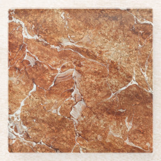 Natural Marble, Oriental Luxury Effect. Glass Coaster