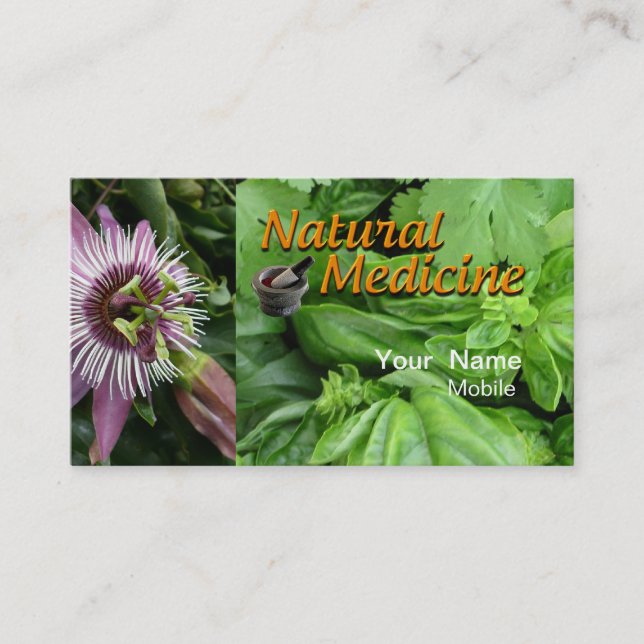 Natural Medicine Business Card (Front)