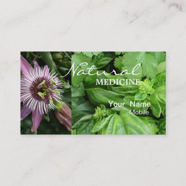 Natural Medicine Business Card (Front)