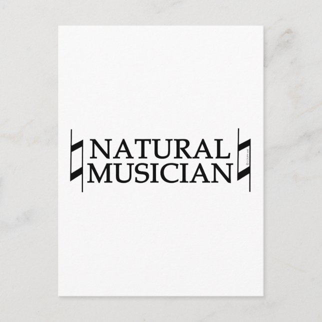 Natural Musician Postcard (Front)