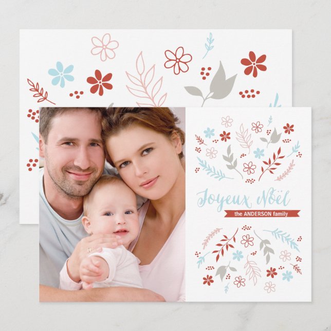 Natural Noël Christmas Holiday in Ivory (Front/Back)