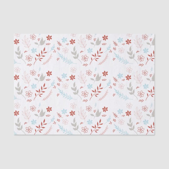 Natural Noël Christmas Holiday Tissue Paper (Front)