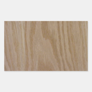 Natural Oak (Photo print of) Rectangular Sticker