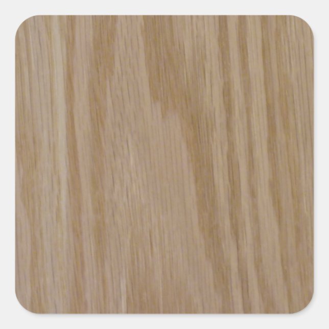 Natural Oak (Photo print of) Square Sticker (Front)