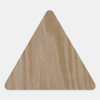 Natural Oak (Photo print of) Triangle Sticker