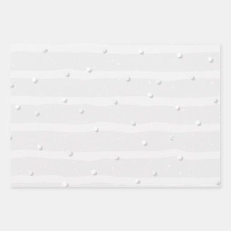 Natural off White Patterned  Wrapping Paper Sheet