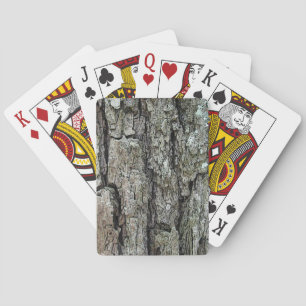 Natural Old Pine Bark Playing Cards