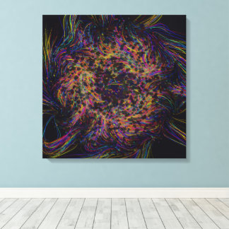 Natural Orchid Flower Painting  Canvas Print