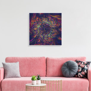 Natural Orchid flower Painting Canvas Print