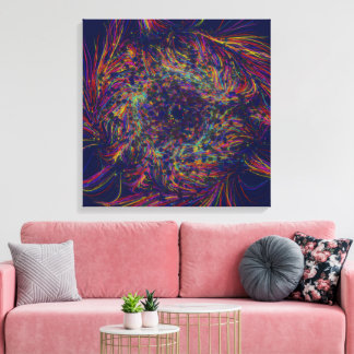 Natural Orchid flower Painting  Canvas Print