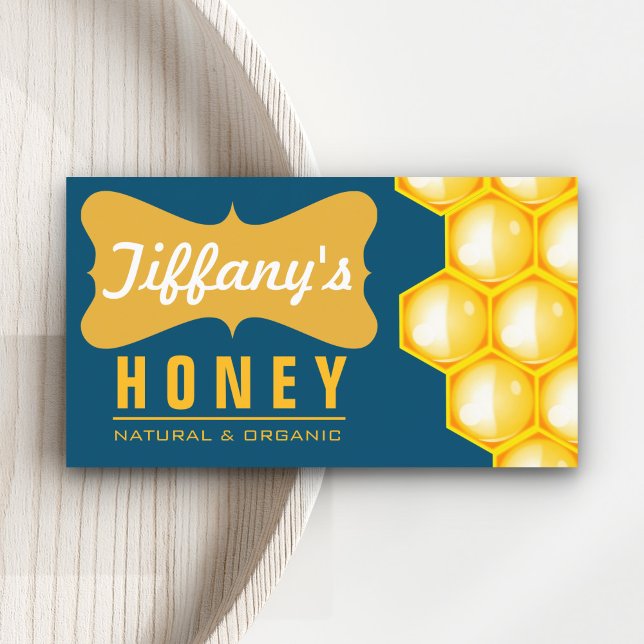 Natural | Organic Honey | Pure Honey | Farm Honey Business Card (Creator Uploaded)