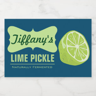 Natural Organic   Lime Pickle   Homemade Pickle Food Label