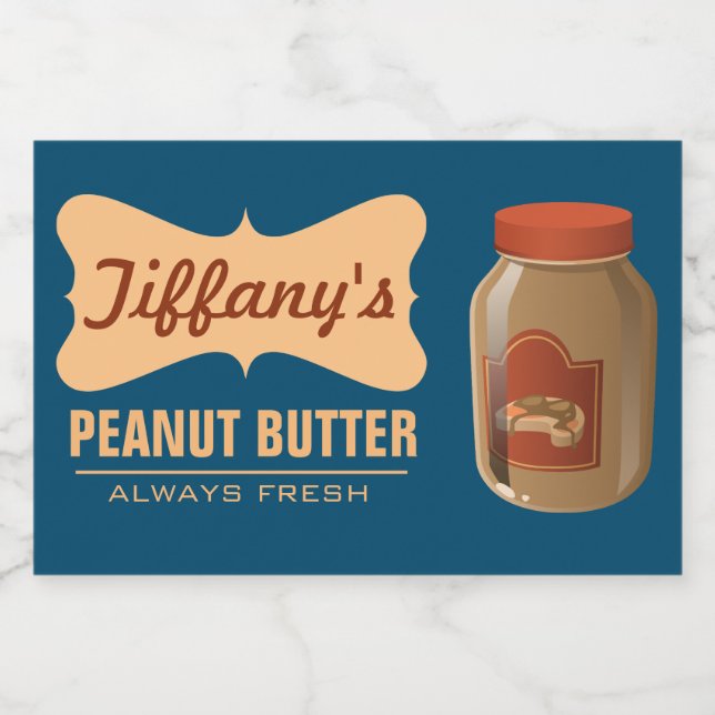 Natural | Organic Peanut Butter | Handmade Butter Food Label (Single Label)