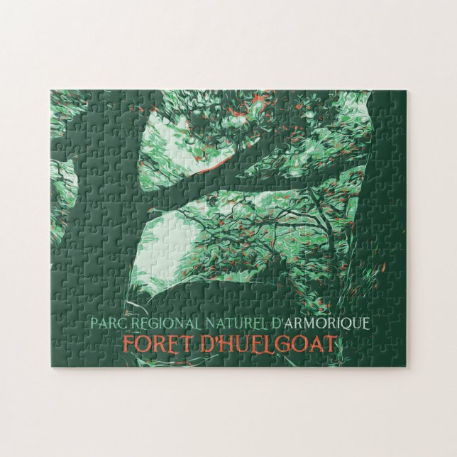 Natural park of Armorique, Huelgoat Forest France Jigsaw Puzzle (Horizontal)