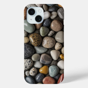 Natural Pebbles Collection - Minimalist and Nature iPhone 15 Case