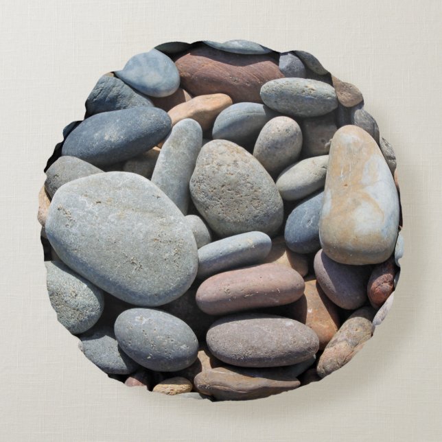 Natural Pebbles Round Cushion (Front)