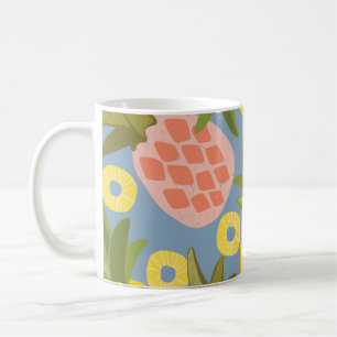 Natural Pineapple Abstract: Vintage Beauty. Coffee Mug