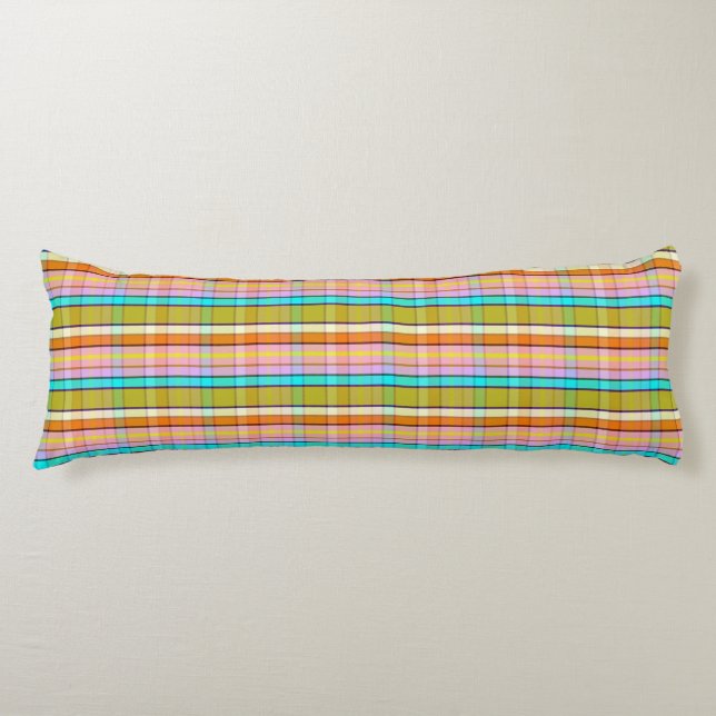 Natural Plaid F Body Cushion (Front)