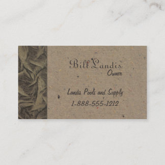 Natural Pressed Paper - Natural Brown Business Card