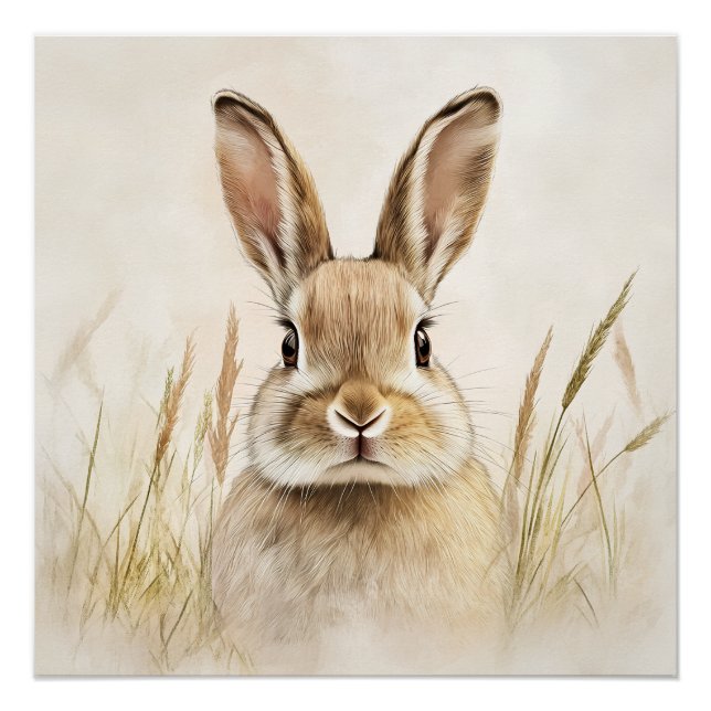 Natural rabbit charm poster (Front)