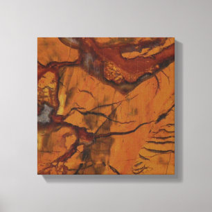 Natural Red Jasper and Quartz Photo Canvas Print