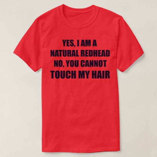 Natural Redhead Navy T-Shirt (Design Front)