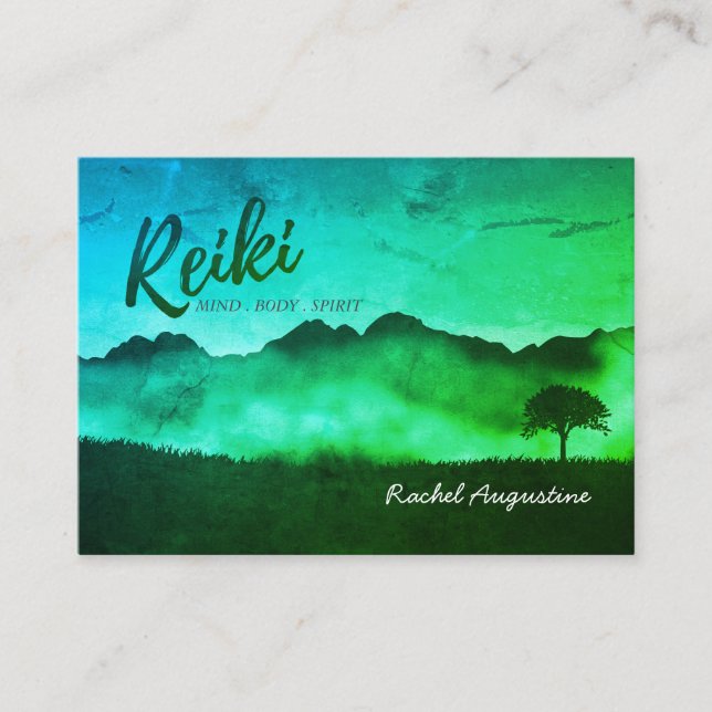 Natural Reiki Master Yoga Mediation instructor Appointment Card (Front)